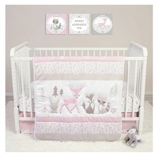 Sammy and Lou Sweet Forest Friends 4 Piece Crib Be